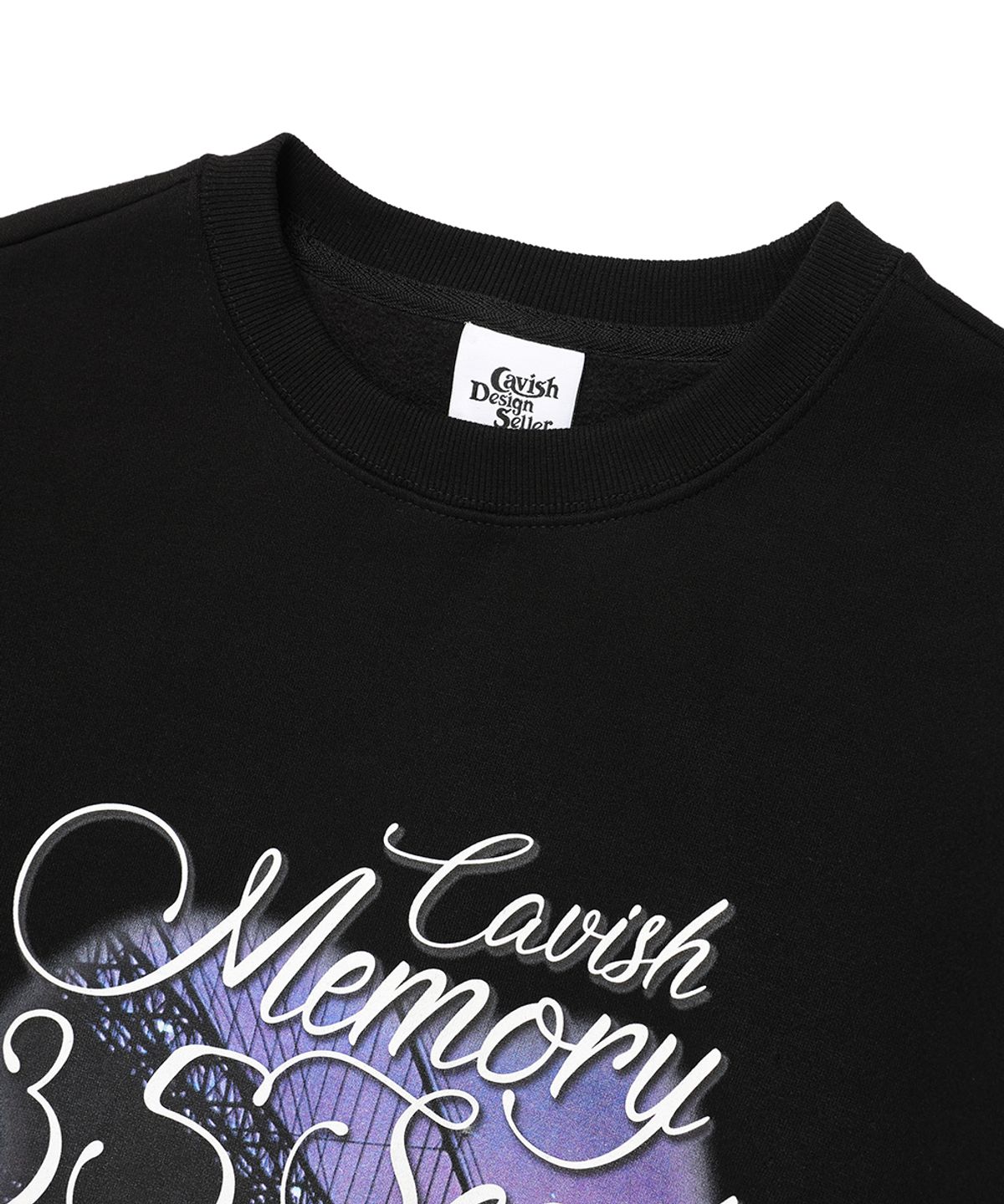 카비시(CAVISH) MEMORY 35SCENT SWEATSHIRT BLACK(CV2DFUM447B)