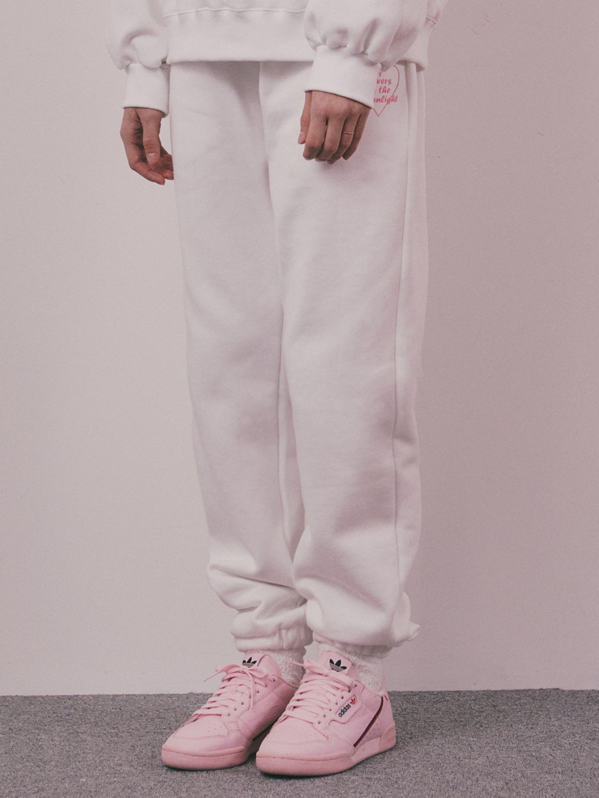 유가당(YUGADANG) 월하정인 기모 스웻팬츠_화이트 /FW/ Y3SWPT010WHT
