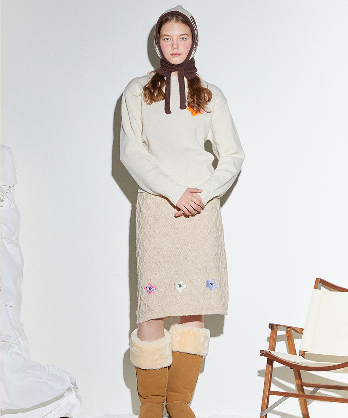 미미카위(MIMICAWE) POPPY BONNET/BROWN