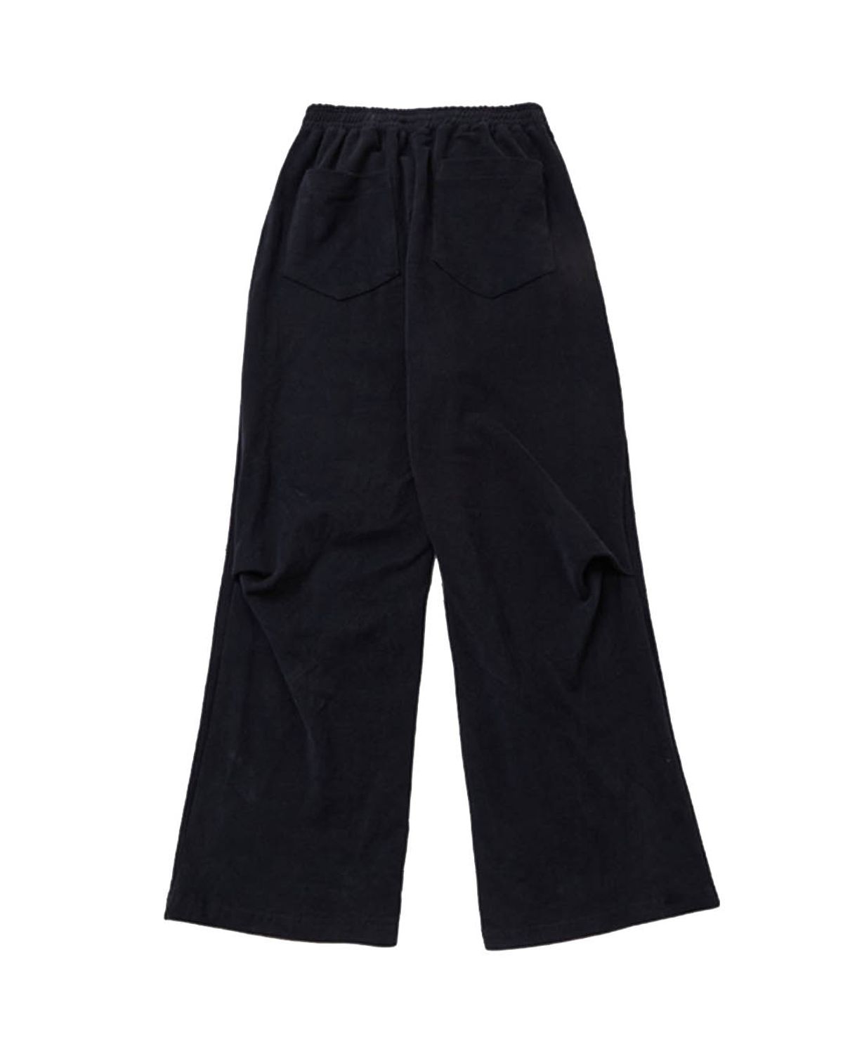 더뮤지엄비지터(THEMUSEUMVISITOR) TV HEART LOGO SWEATPANTS (BLACK)
