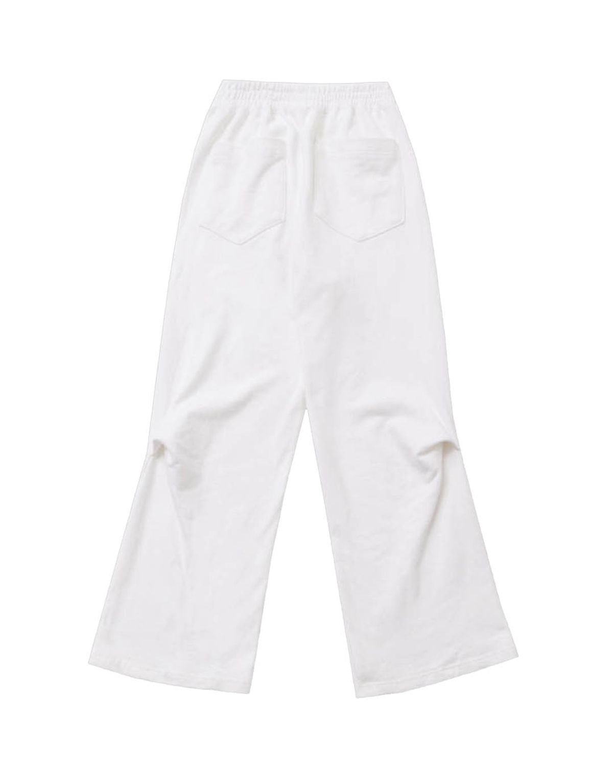더뮤지엄비지터(THEMUSEUMVISITOR) TV HEART LOGO SWEATPANTS (WHITE)