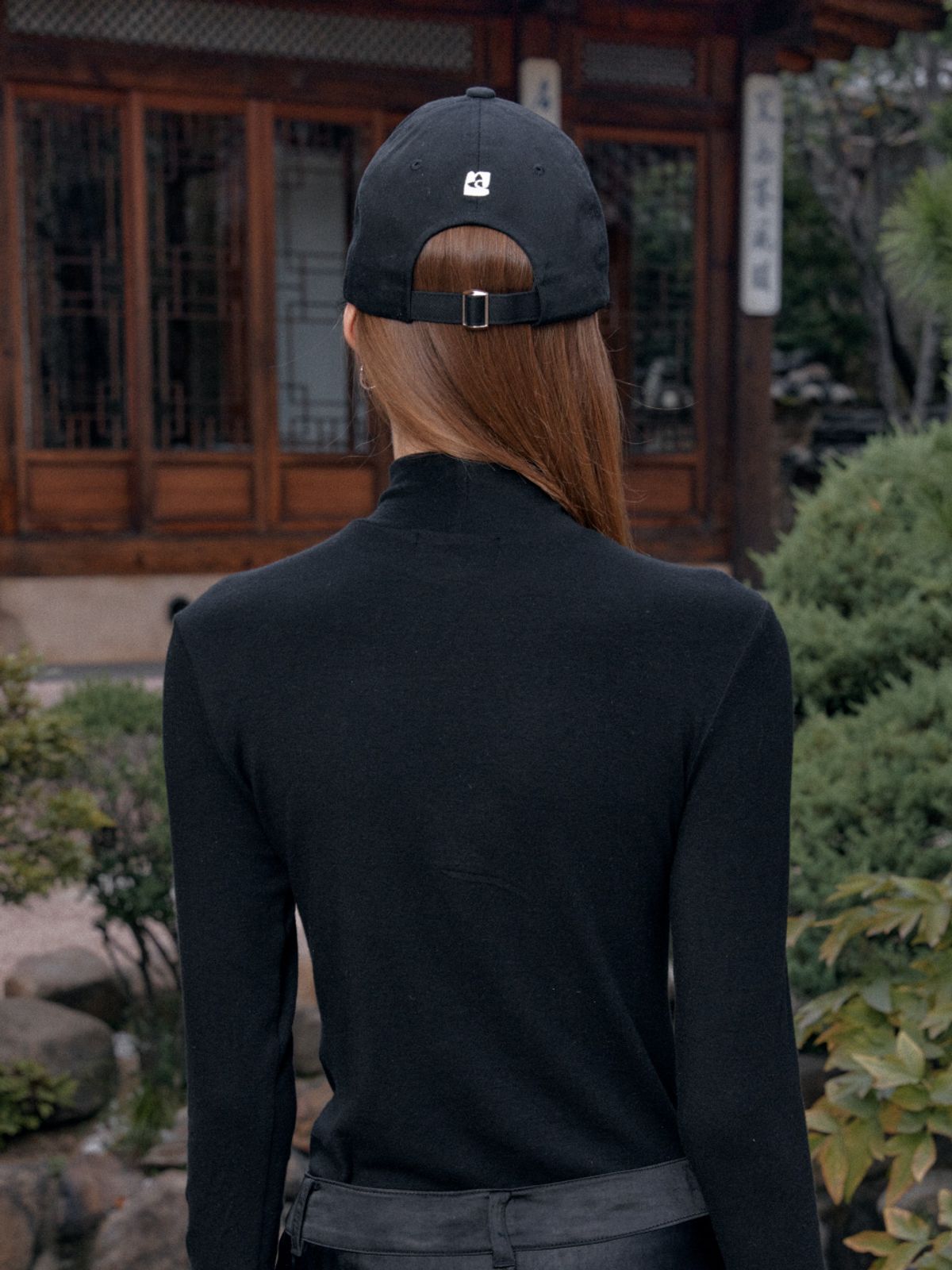 뮤제(MUSEE) SIENNA Wool-Blend Turtleneck Top-Black