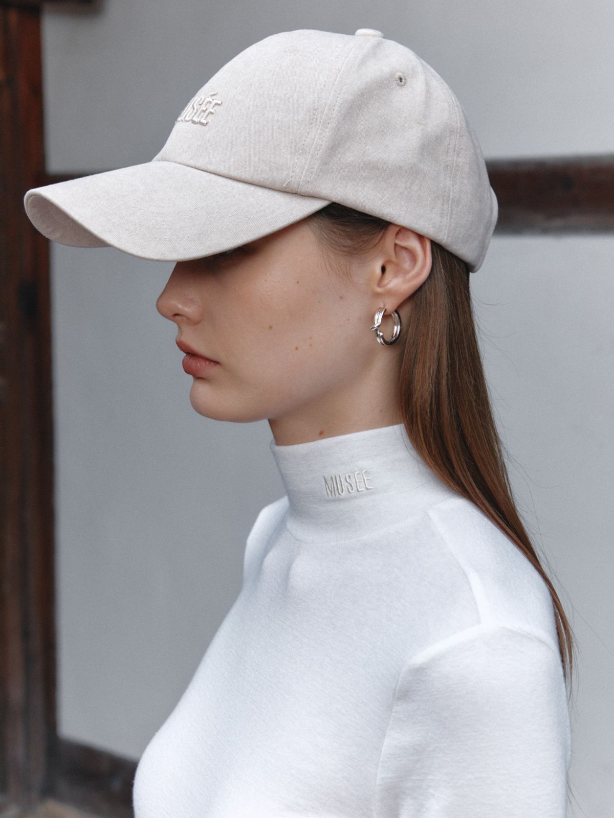 뮤제(MUSEE) SIENNA Wool-Blend Turtleneck Top-Ivory