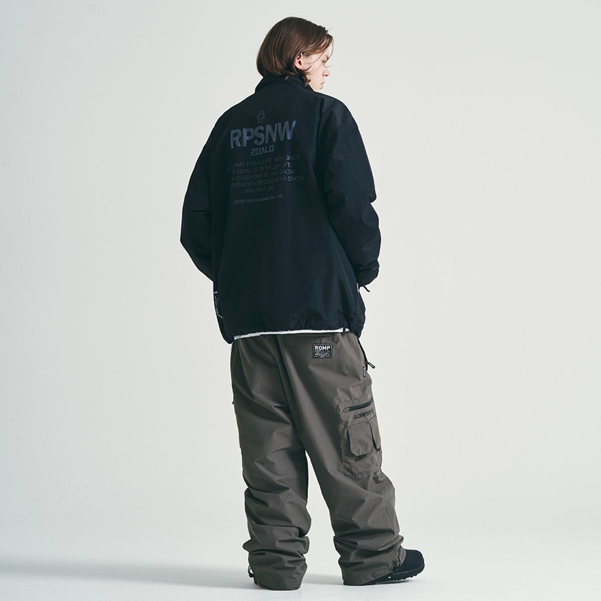 롬프(ROMP) TF TRACK JACKET (BLACK)