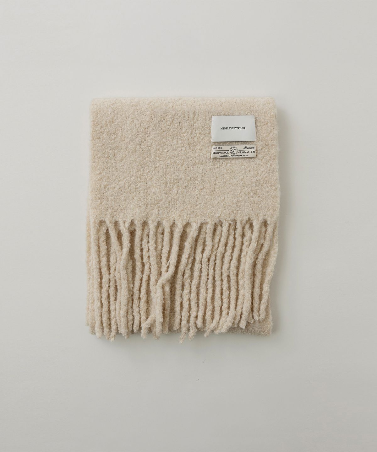 네벨에브리웨어(NEBELEVERYWEAR) Boucle Wool Muffler (5 colors)