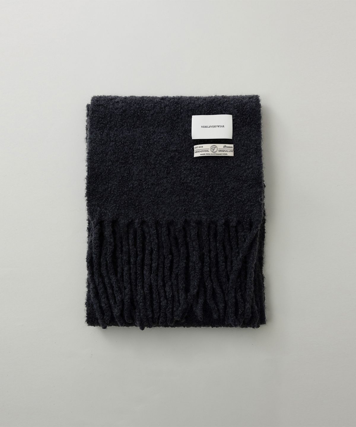 네벨에브리웨어(NEBELEVERYWEAR) Boucle Wool Muffler (5 colors)