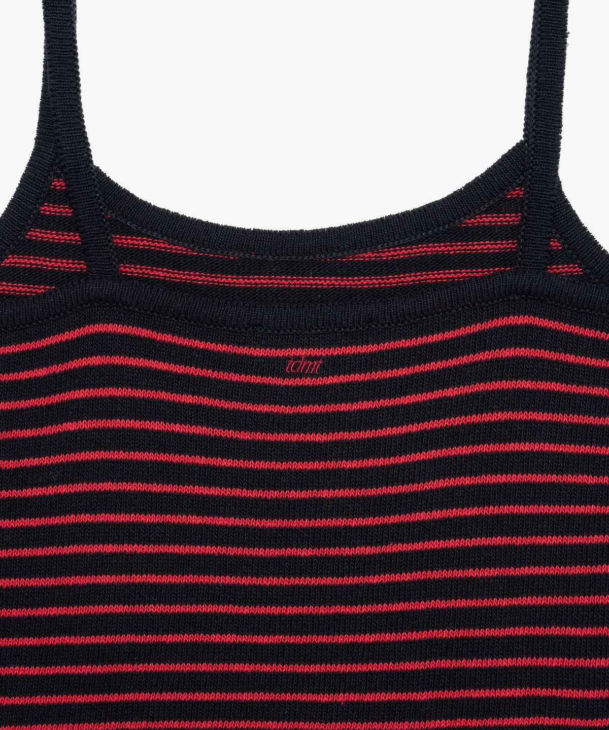 튜드먼트(TTUDEMENT) STRIPE SLEEVELESS KNIT TOP NAVY