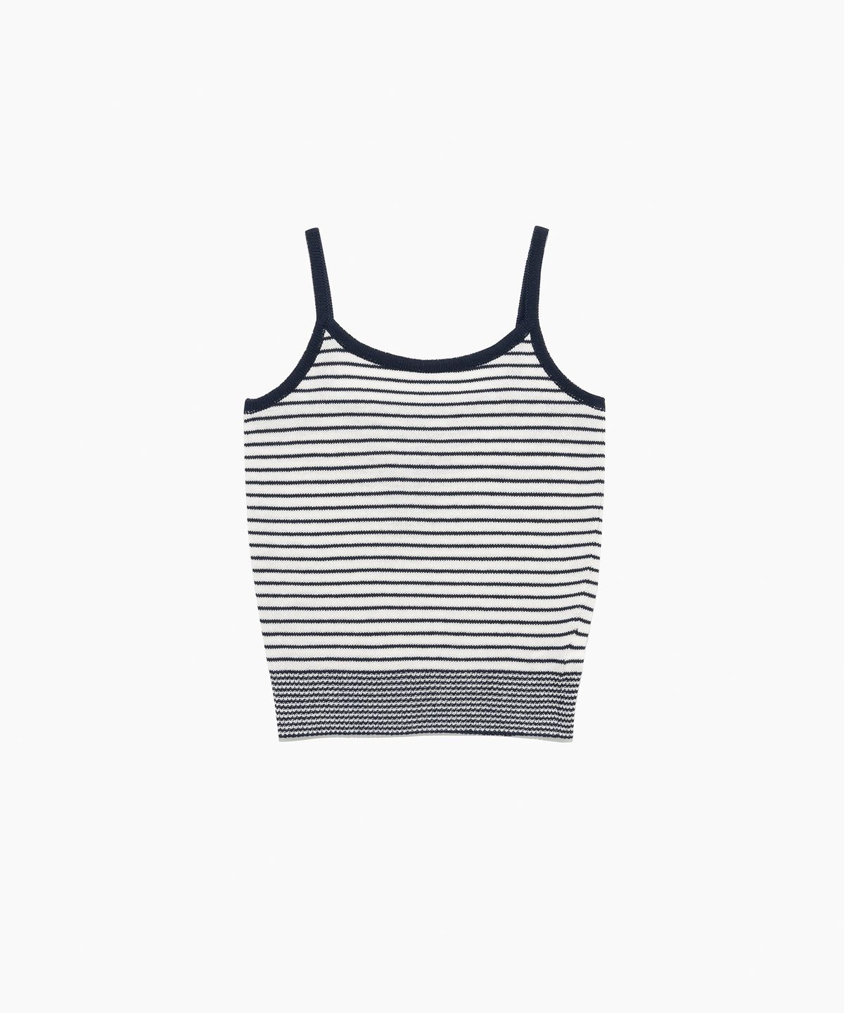 튜드먼트(TTUDEMENT) STRIPE SLEEVELESS KNIT TOP IVORY