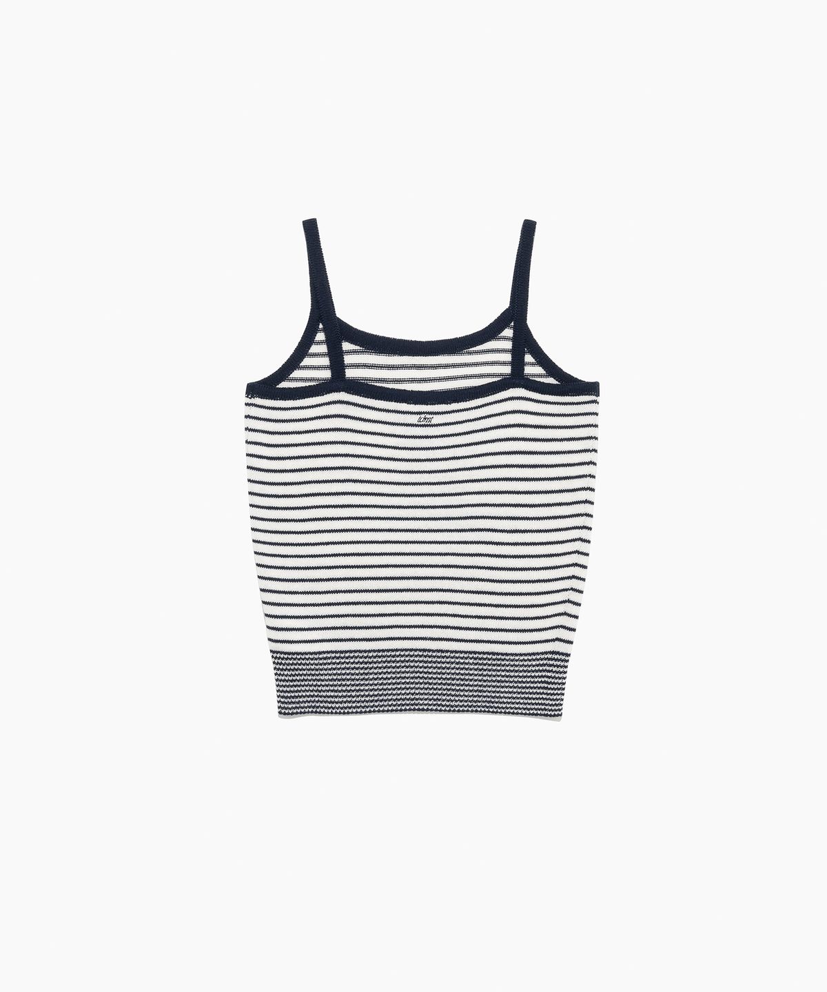 튜드먼트(TTUDEMENT) STRIPE SLEEVELESS KNIT TOP IVORY
