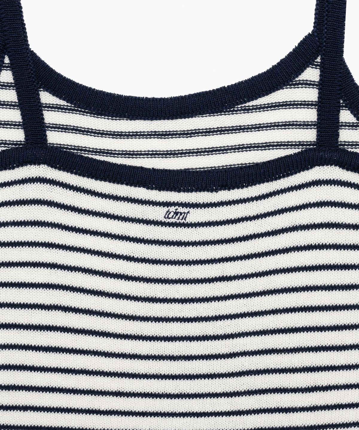 튜드먼트(TTUDEMENT) STRIPE SLEEVELESS KNIT TOP IVORY