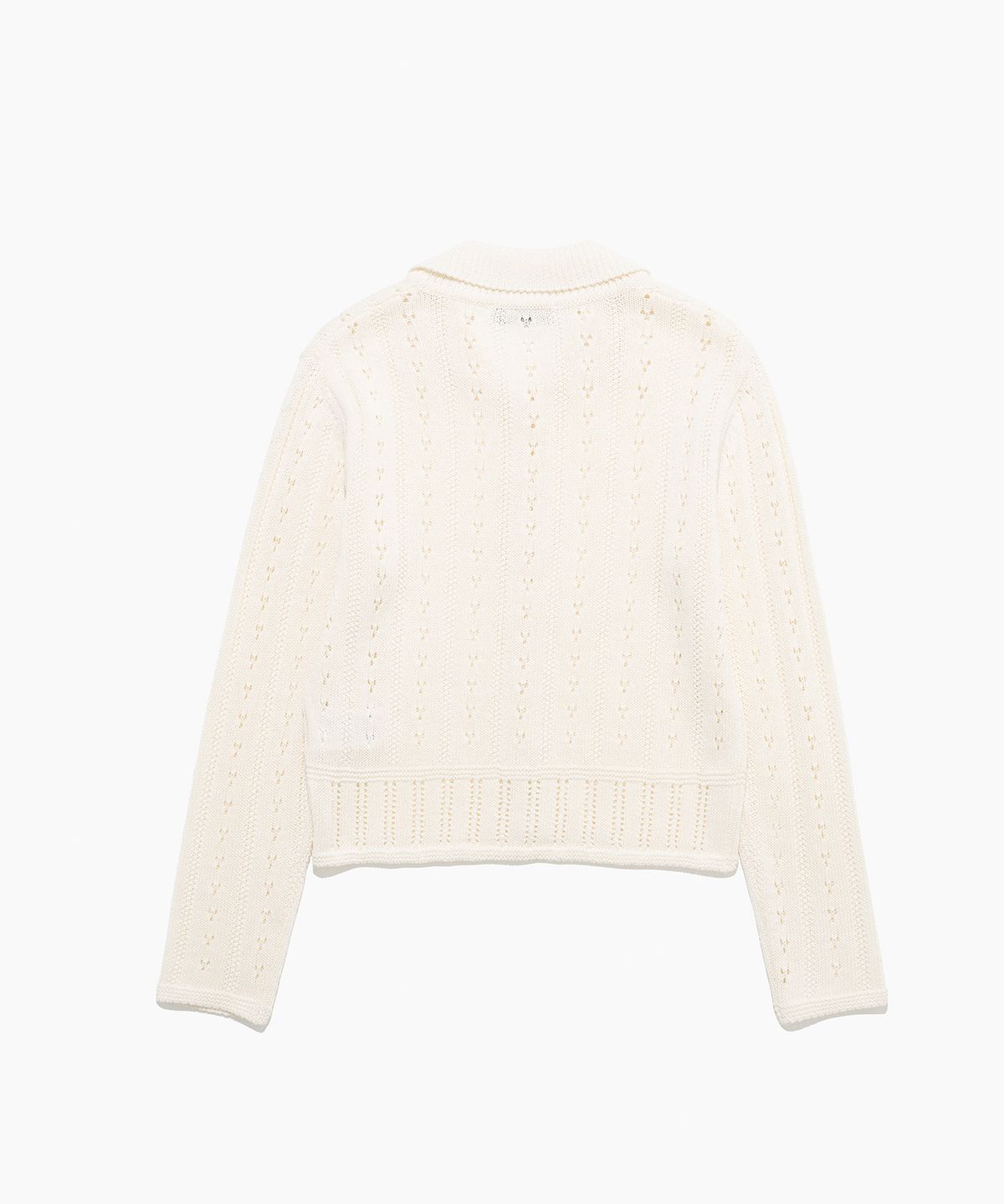 튜드먼트(TTUDEMENT) PUNCHING KNIT CARDIGAN IVORY