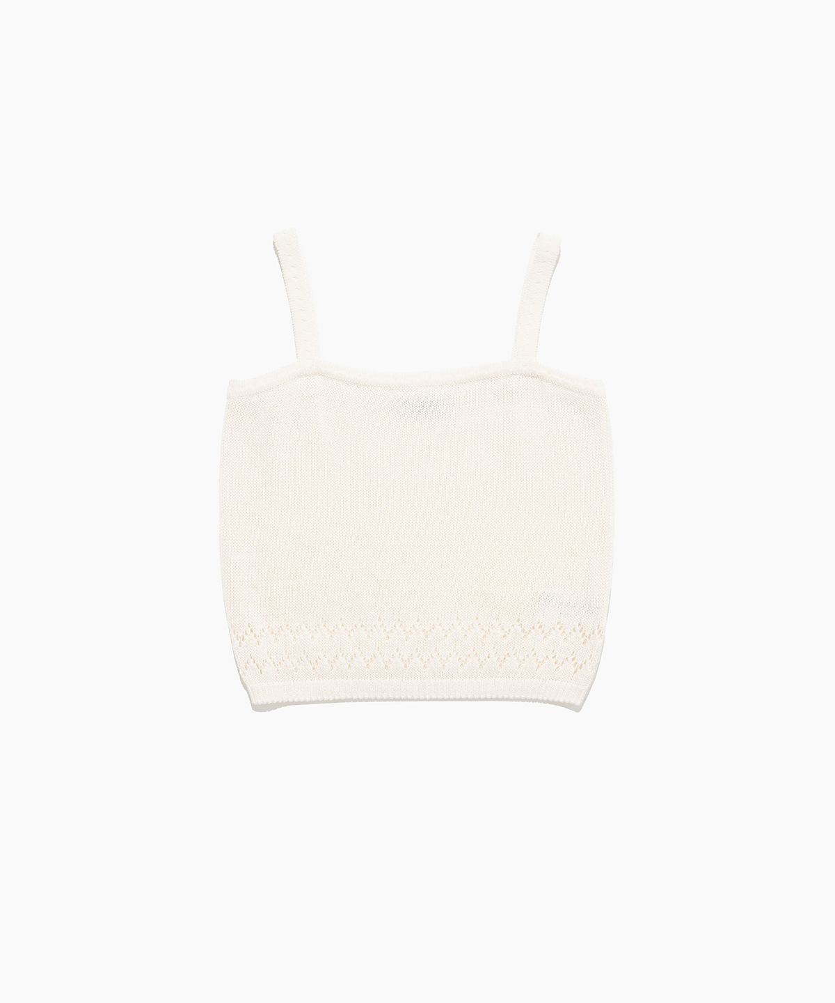 튜드먼트(TTUDEMENT) PUNCHING SLEEVELESS KNIT TOP IVORY