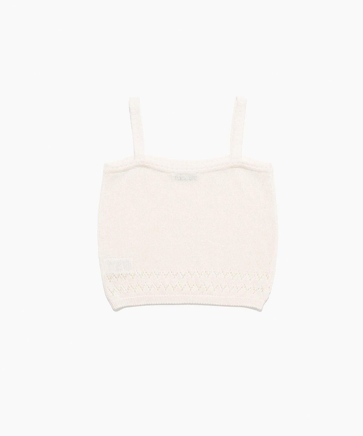 튜드먼트(TTUDEMENT) PUNCHING SLEEVELESS KNIT TOP IVORY