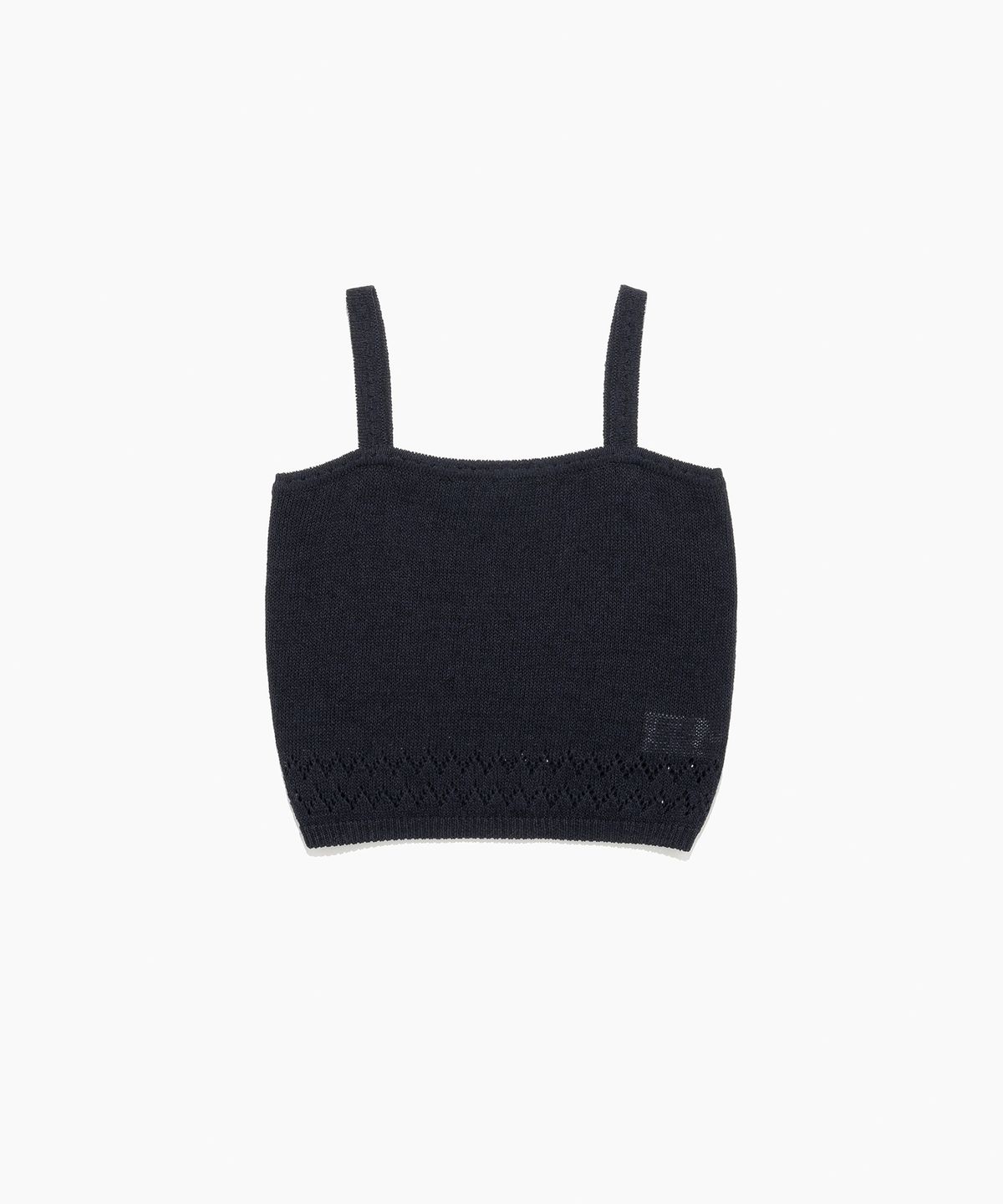 튜드먼트(TTUDEMENT) PUNCHING SLEEVELESS KNIT TOP NAVY