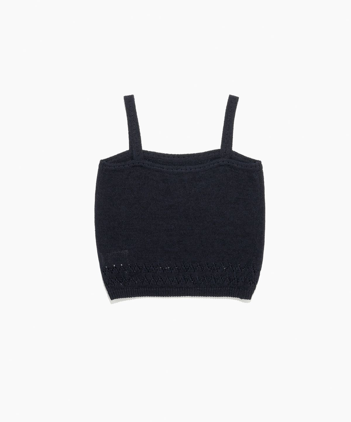 튜드먼트(TTUDEMENT) PUNCHING SLEEVELESS KNIT TOP NAVY