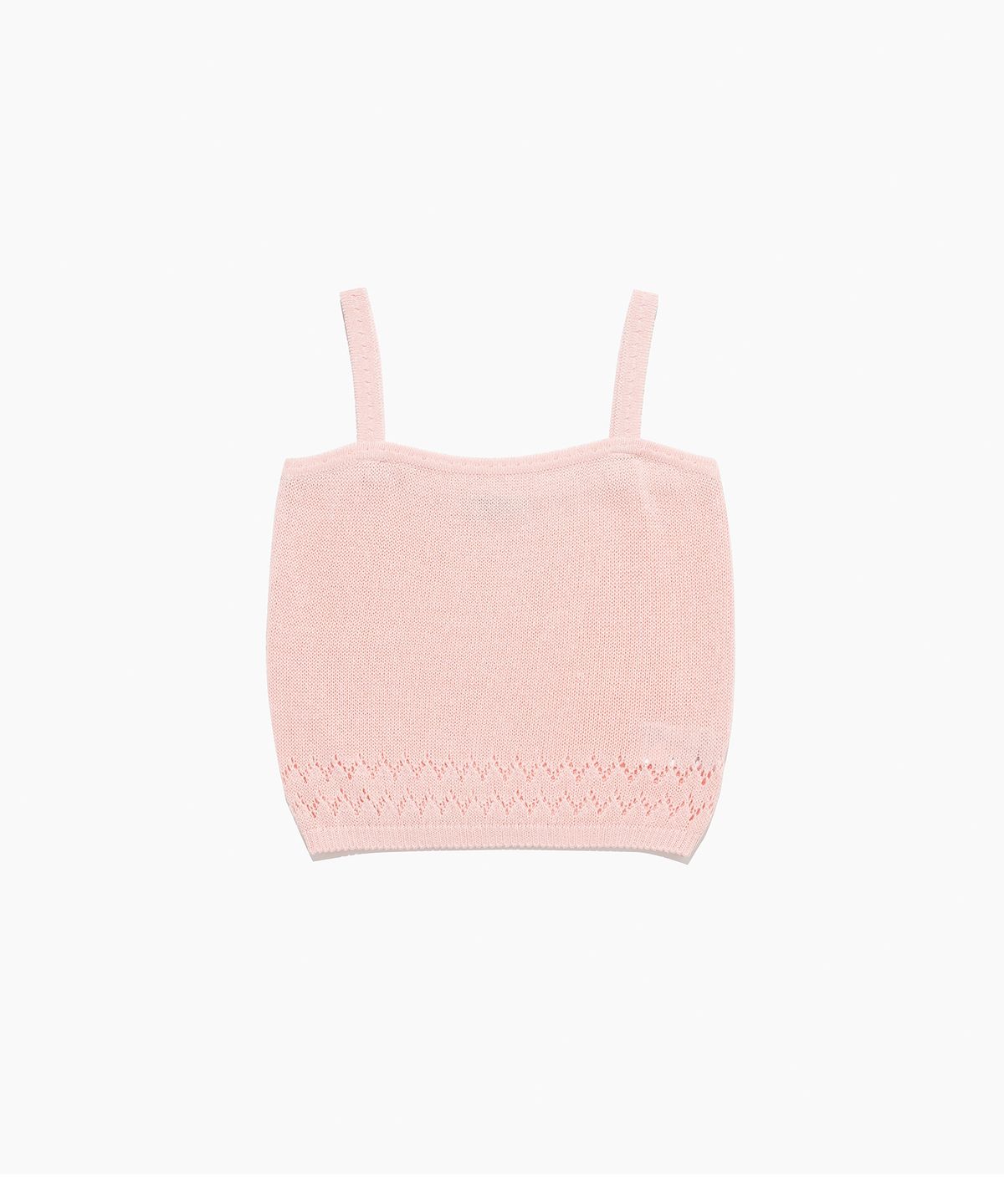 튜드먼트(TTUDEMENT) PUNCHING SLEEVELESS KNIT TOP PINK