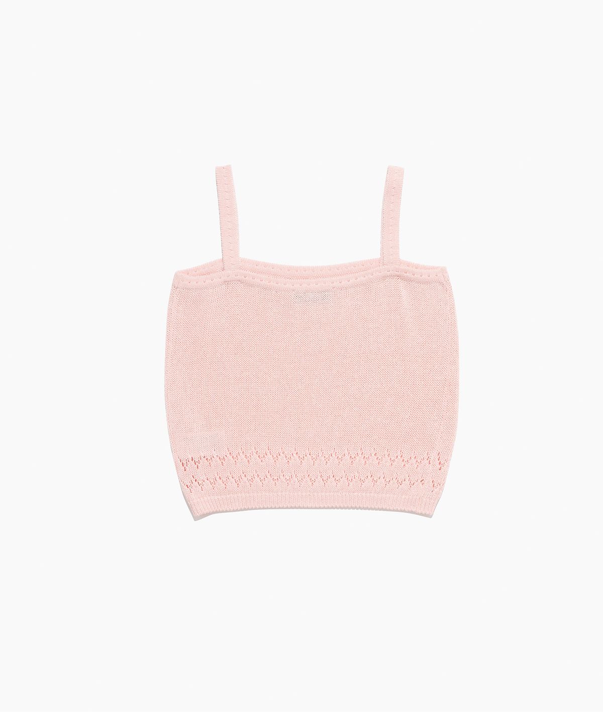 튜드먼트(TTUDEMENT) PUNCHING SLEEVELESS KNIT TOP PINK