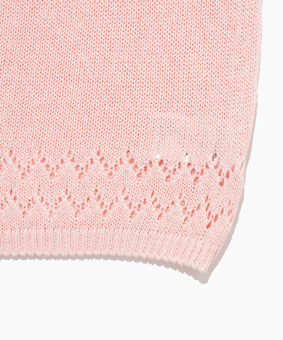 튜드먼트(TTUDEMENT) PUNCHING SLEEVELESS KNIT TOP PINK
