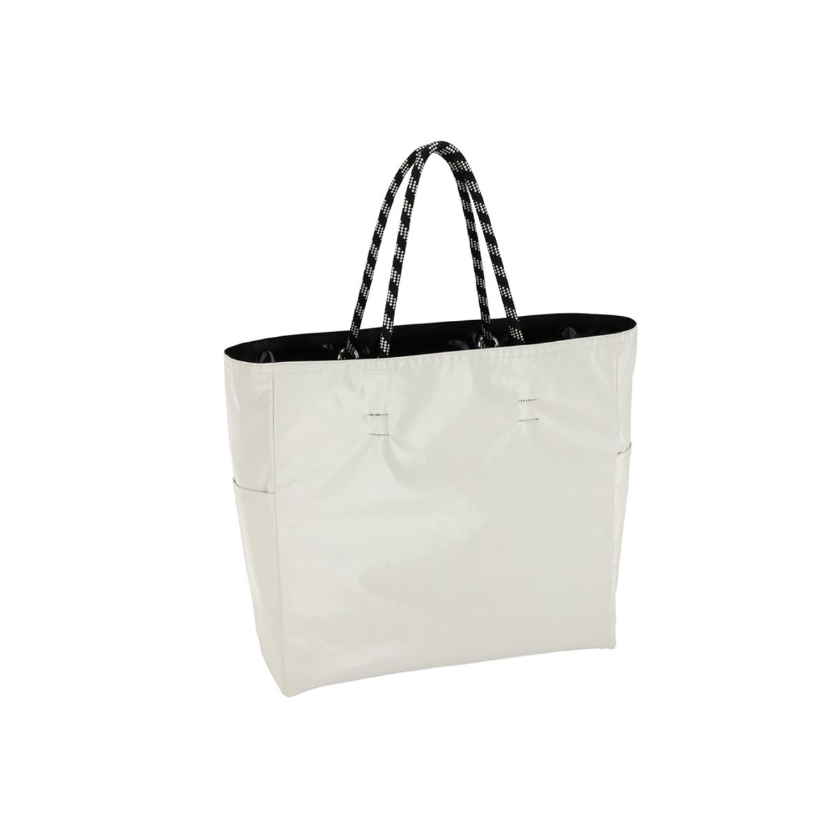 레스포색(LESPORTSAC) 블랙/펄 샤인 라지 투웨이 토트백 [1113.C503]