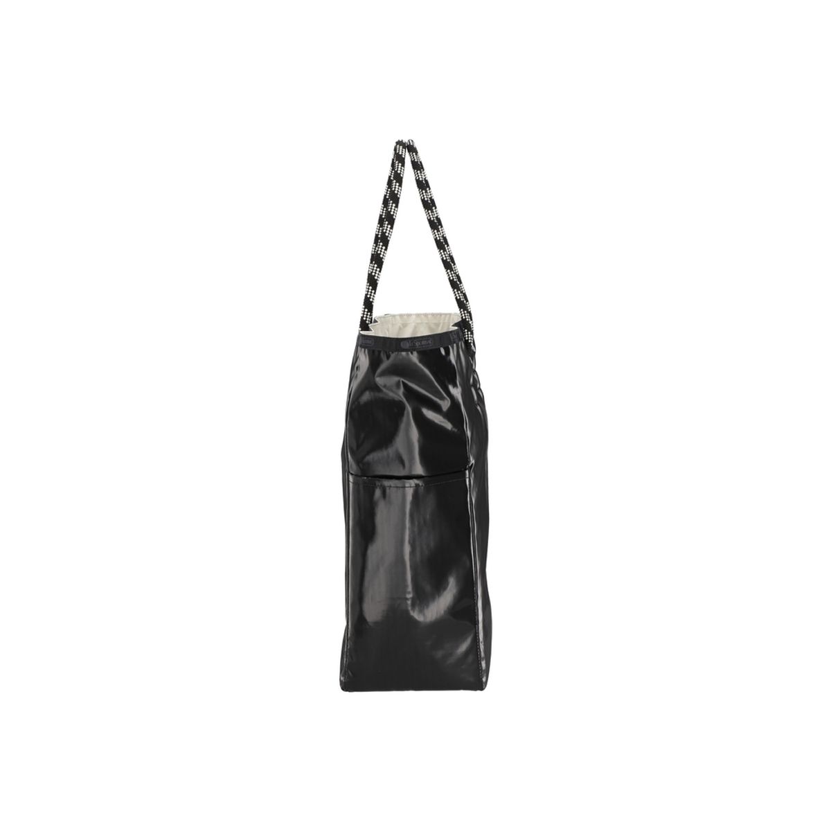 레스포색(LESPORTSAC) 블랙/펄 샤인 라지 투웨이 토트백 [1113.C503]