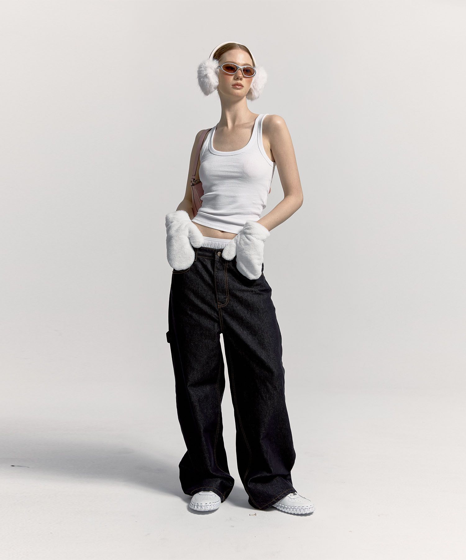 【KASHIKO】EMBROIED NONFADE DENIM PANTS MUSINSA | KASHIKO Embroidered Nonfade Denim Pants - Blue