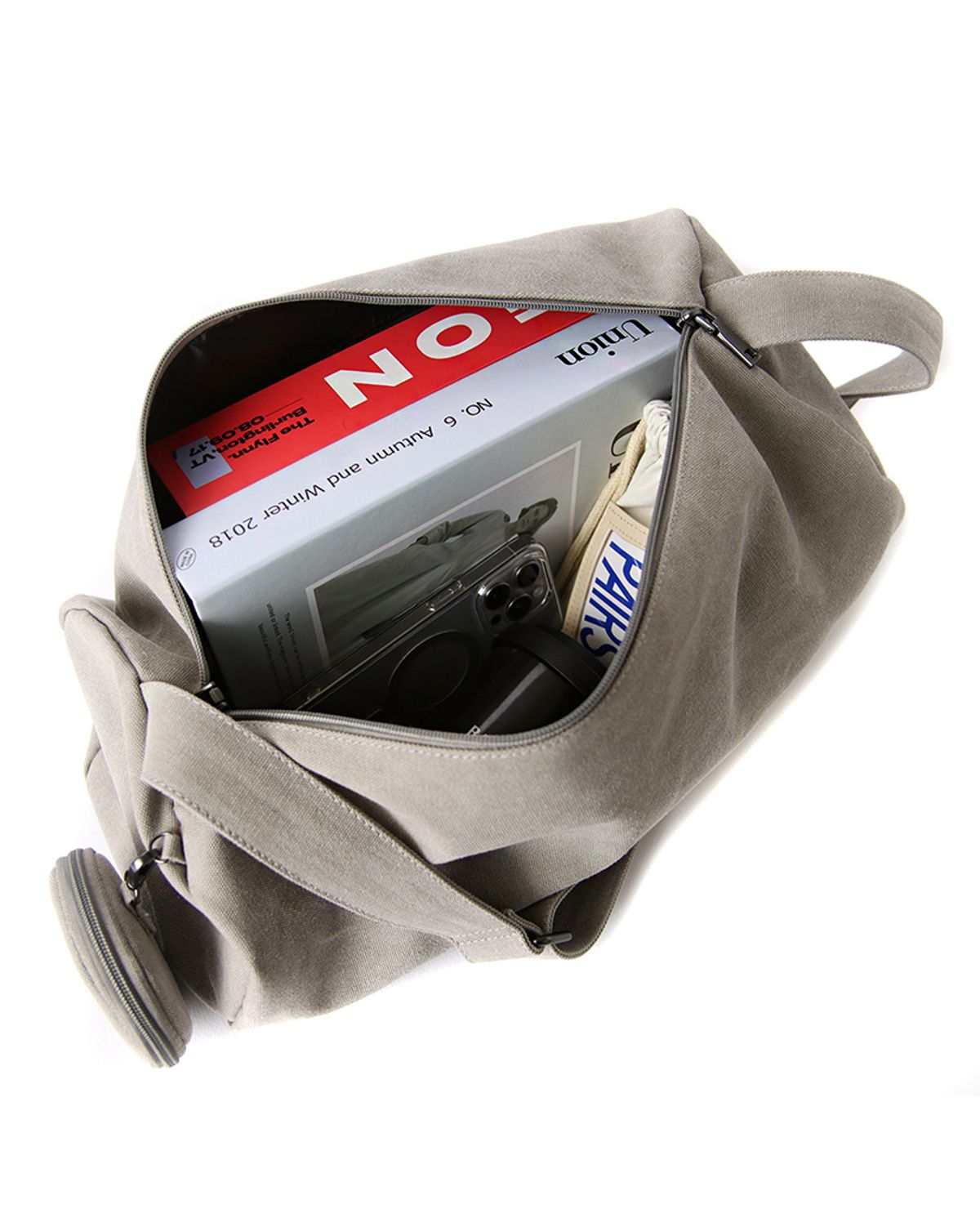 바이모스(BYMOSS) Hammer canvas crossbag - Beige