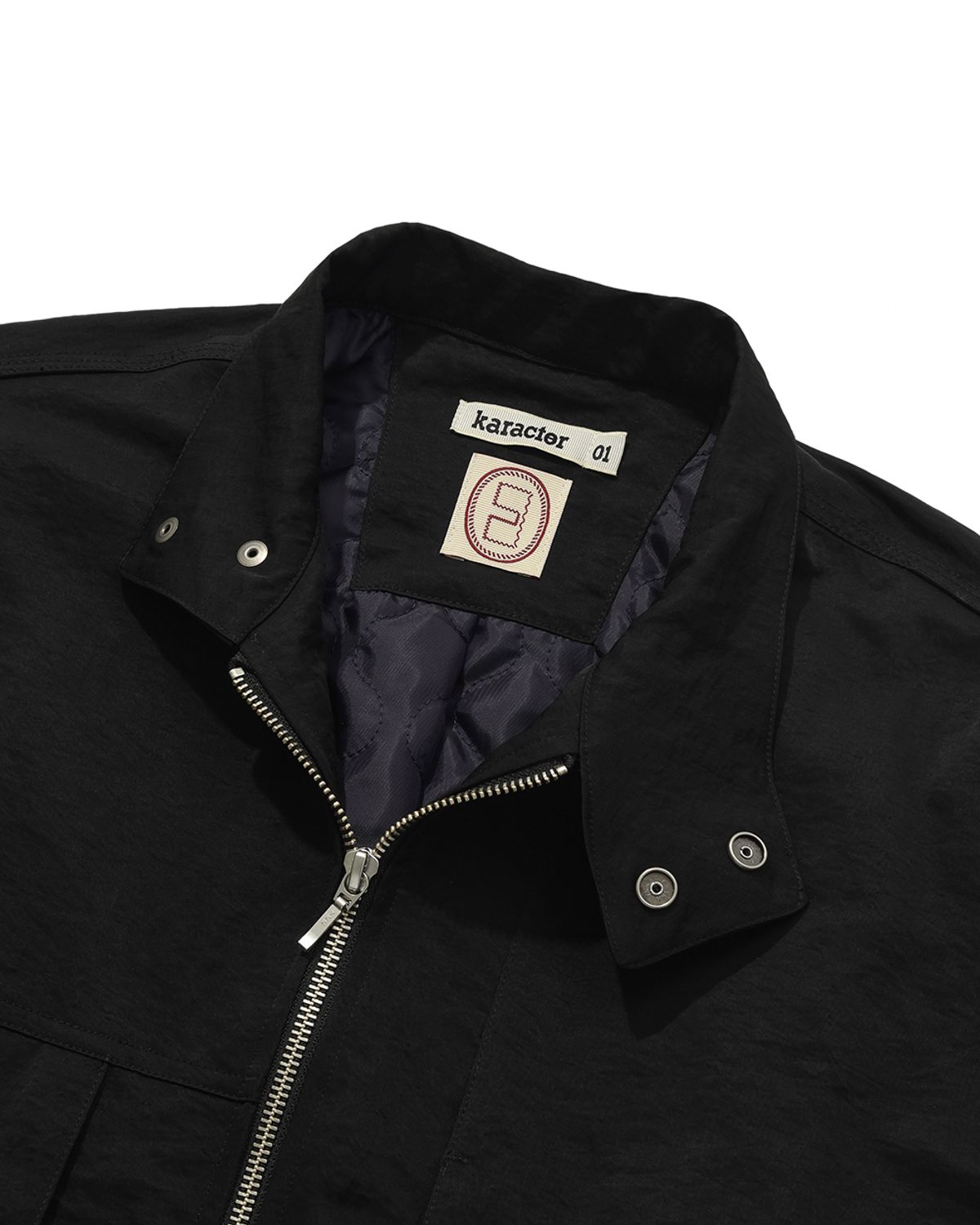 카락터(KARACTOR) Harrington blouson jacket / Black