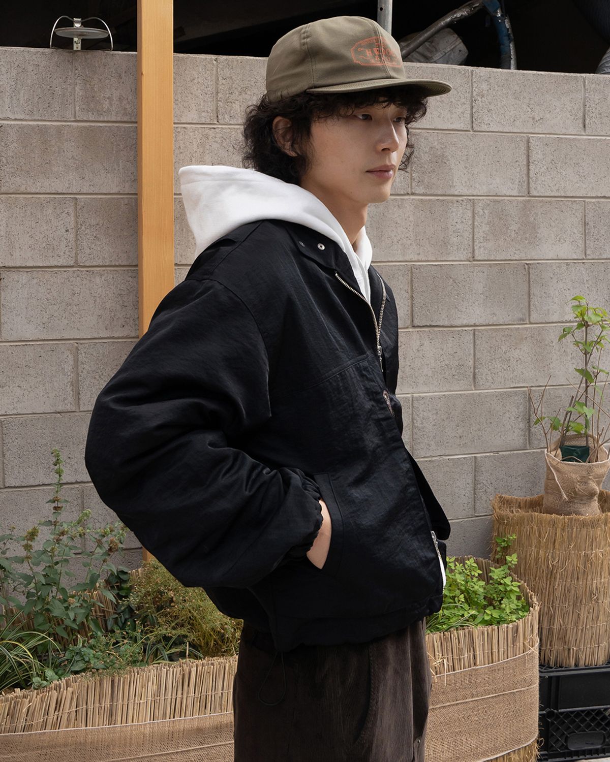 카락터(KARACTOR) Harrington blouson jacket / Black