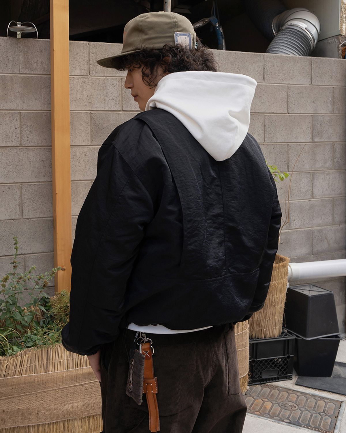 카락터(KARACTOR) Harrington blouson jacket / Black