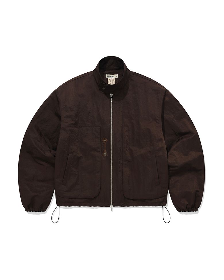 Harrington blouson jacket / Brown