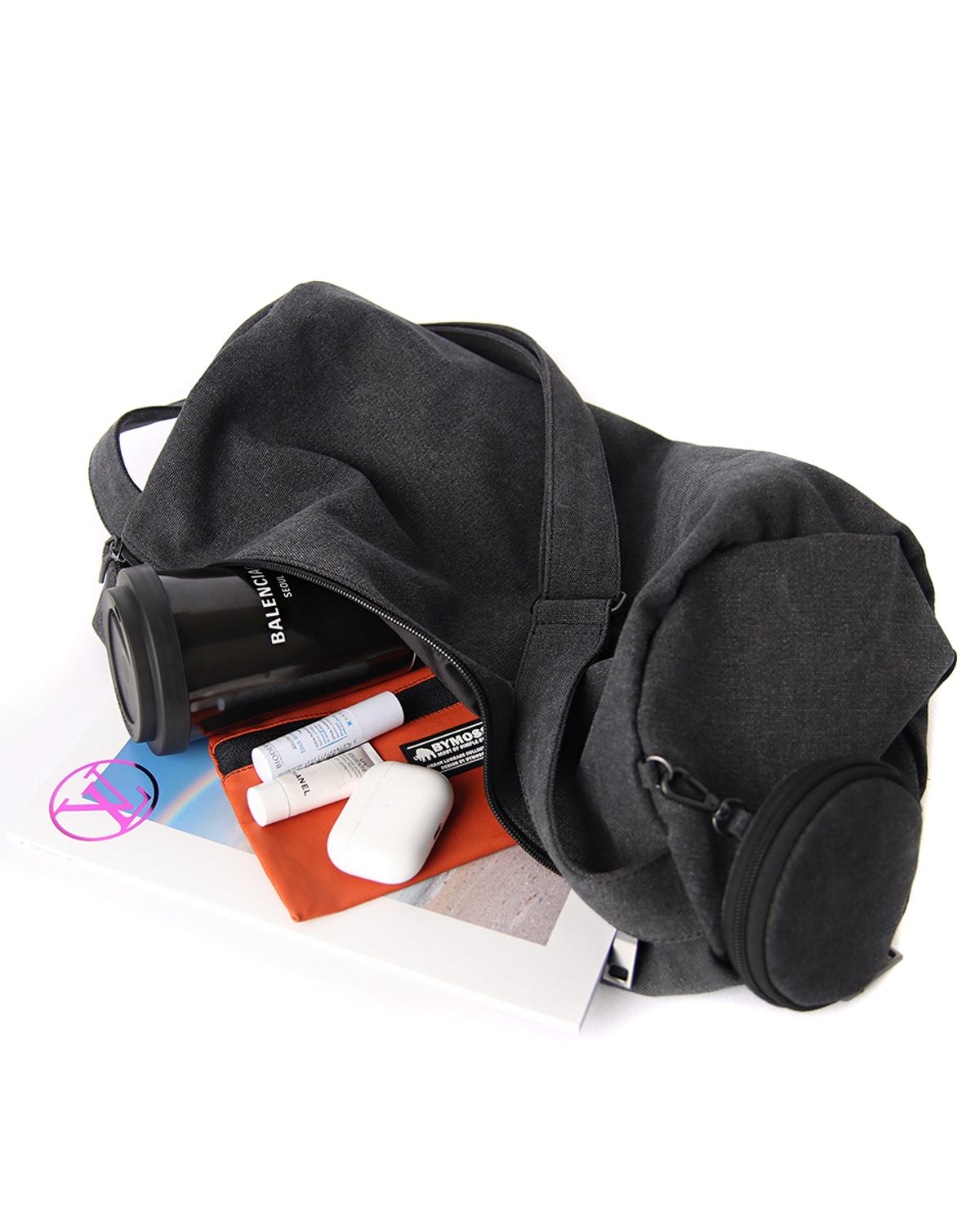바이모스(BYMOSS) Hammer canvas crossbag - Grey