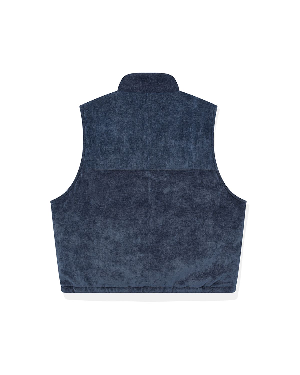 카락터(KARACTOR) Velvety padded vest / Dark blue