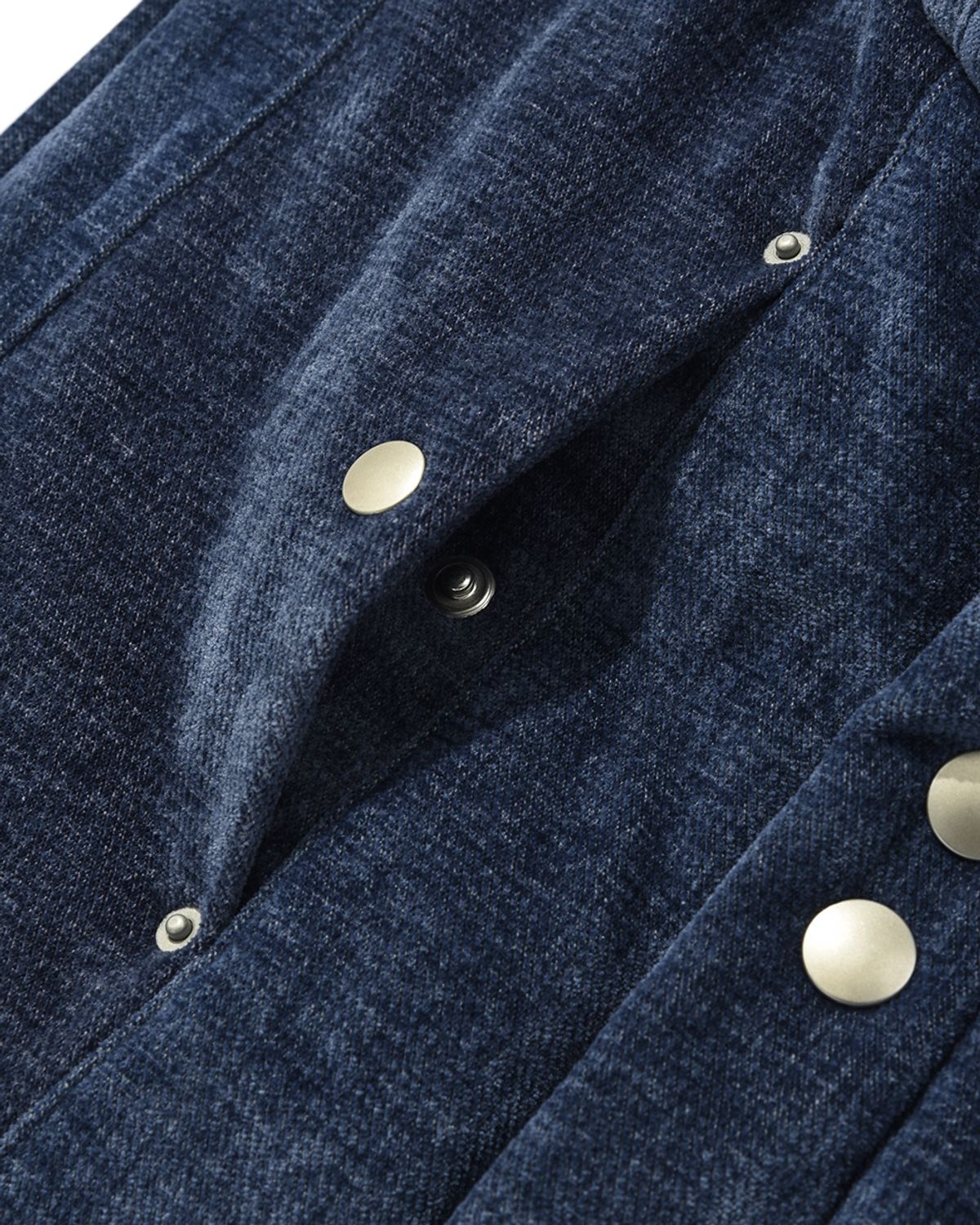 카락터(KARACTOR) Velvety padded vest / Dark blue