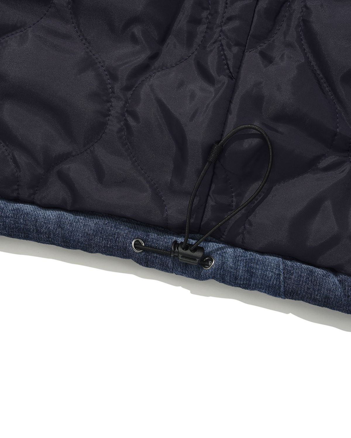 카락터(KARACTOR) Velvety padded vest / Dark blue