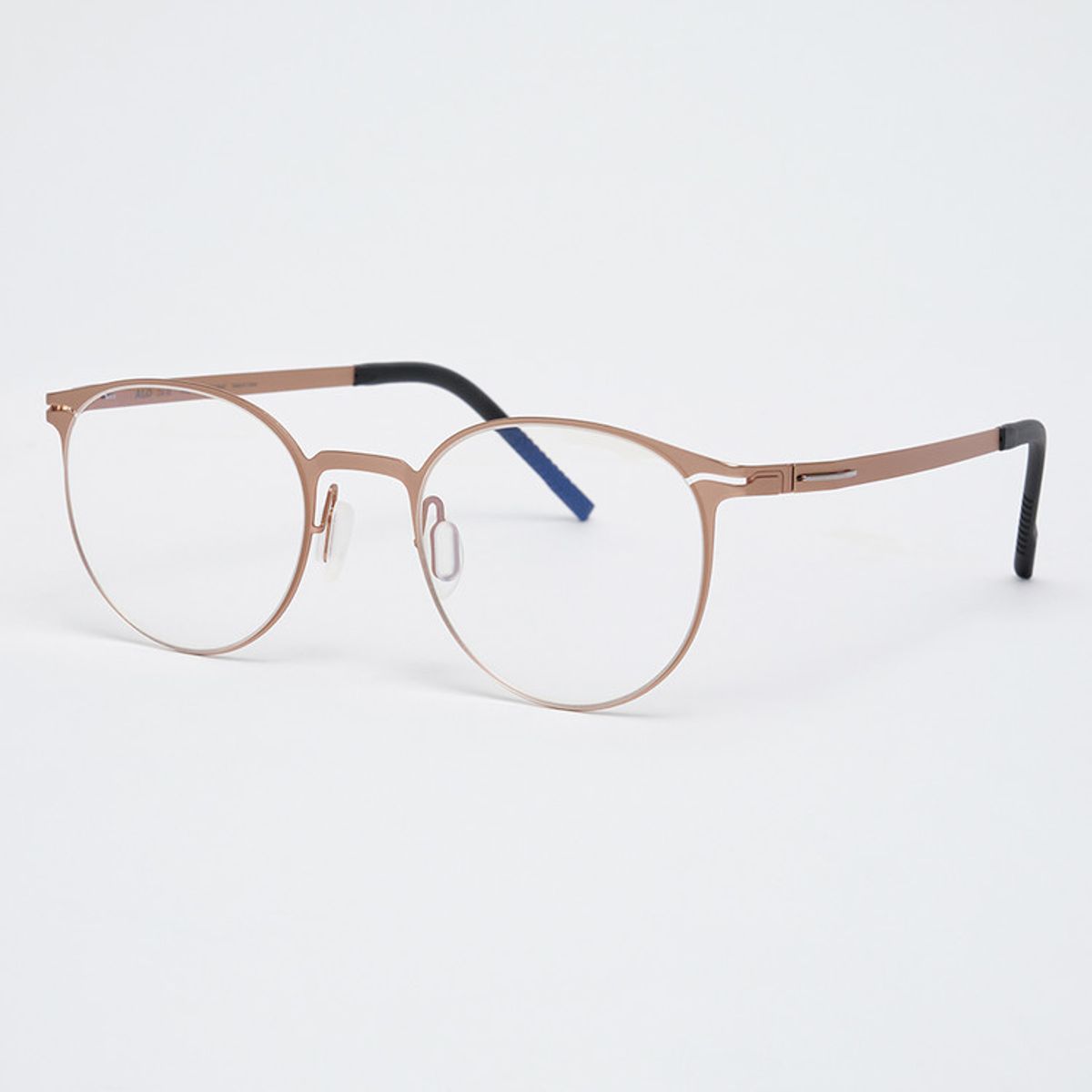 알로아이웨어(ALO EYEWEAR) [The air_flat] AL8304 1414M 초경량 세미오버 라운드 골드 안경테