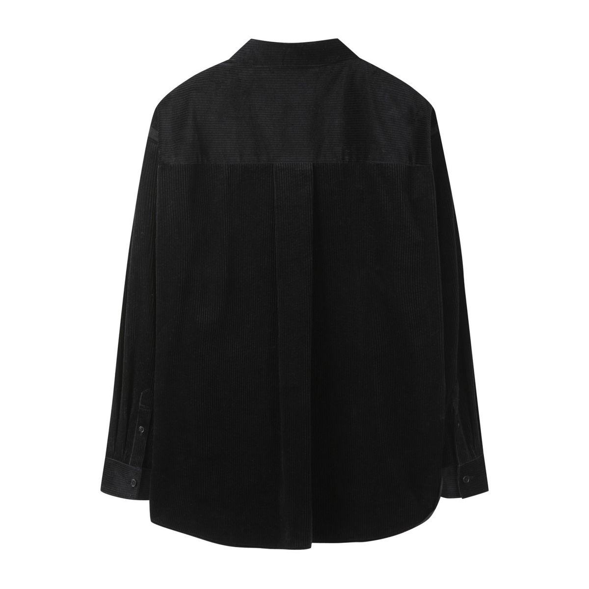 래코드(RECODE) Corduroy Oversized Pullover Shirts_RKSAA23618BKX