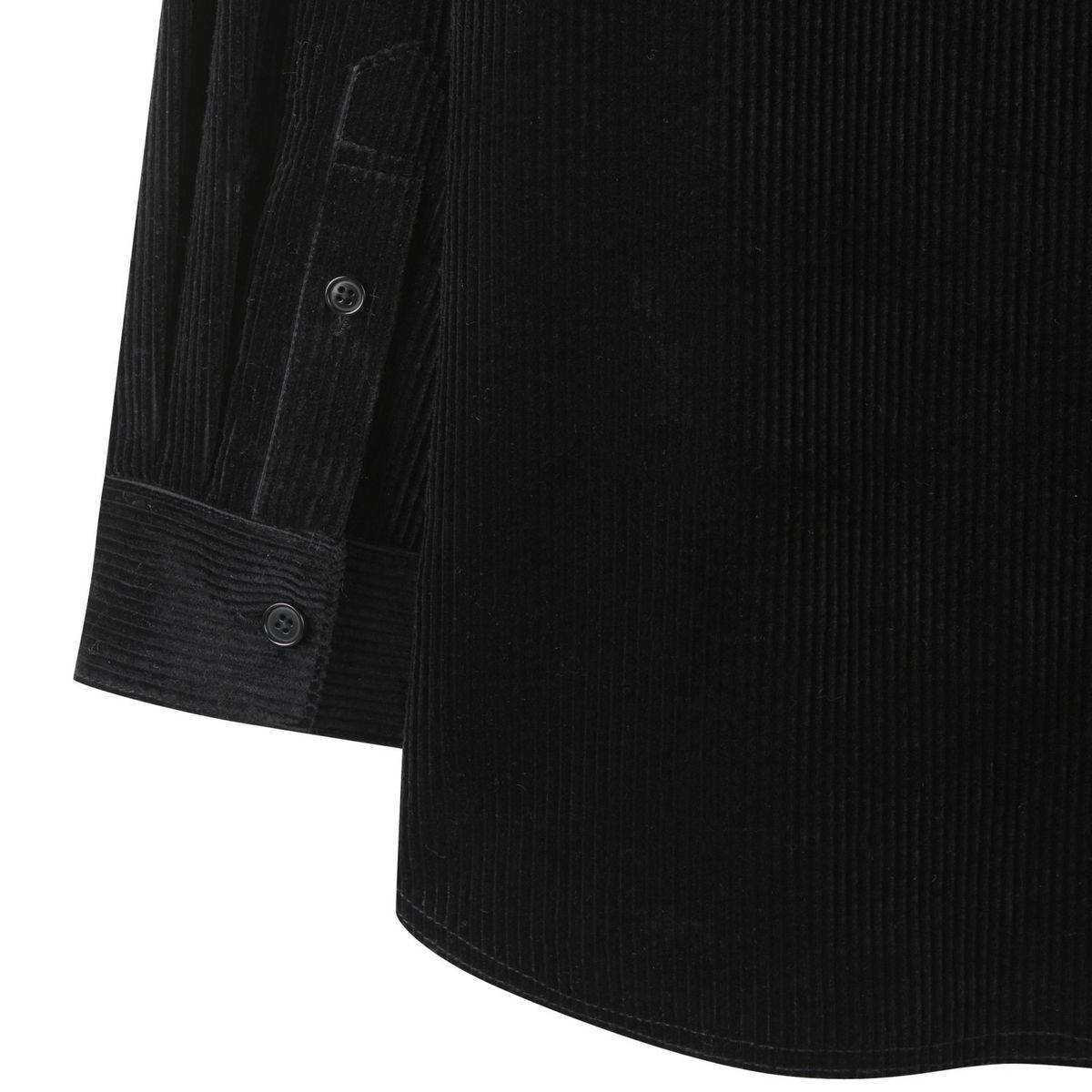 래코드(RECODE) Corduroy Oversized Pullover Shirts_RKSAA23618BKX