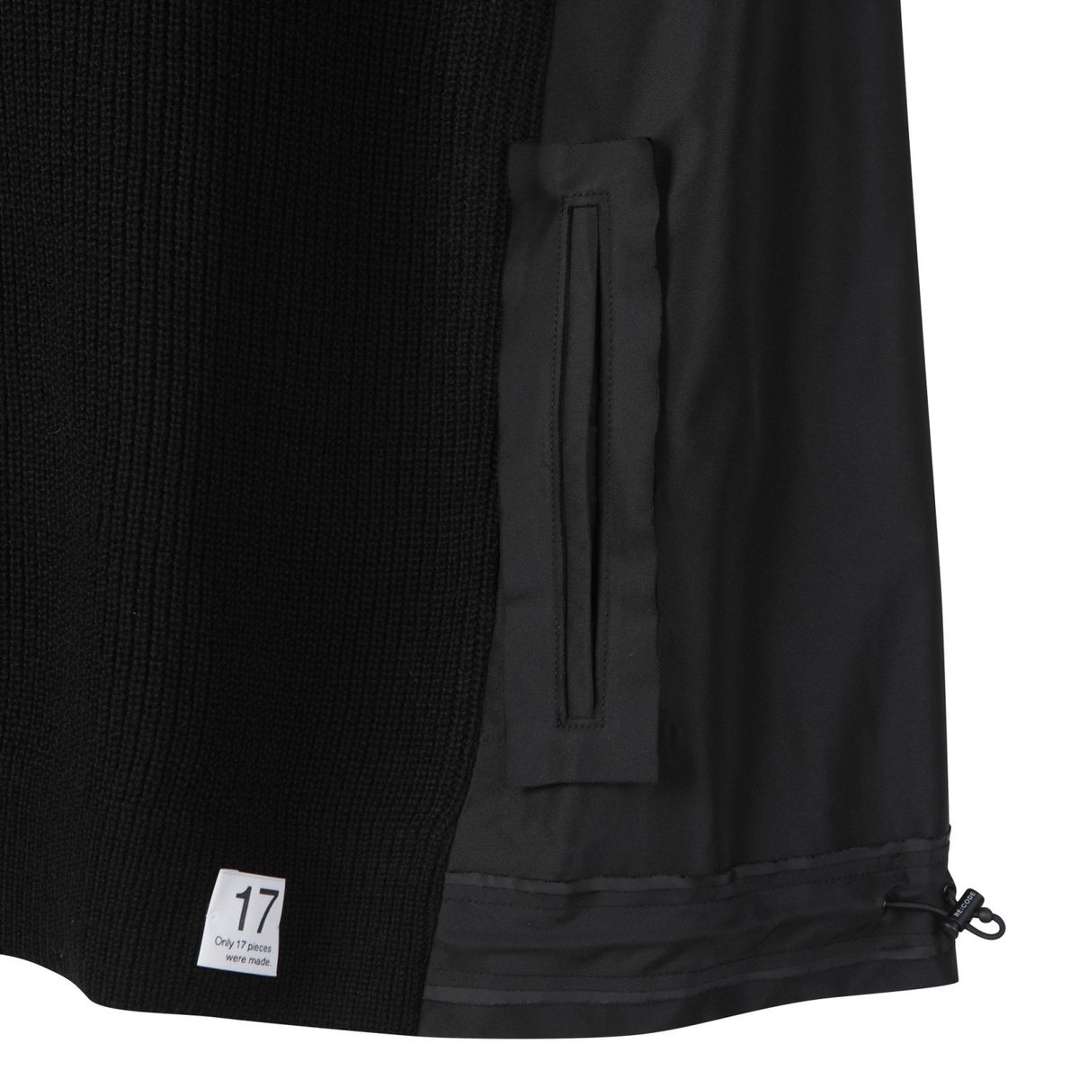 래코드(RECODE) Panel Mix Knit Top_RKWAA23602BKX