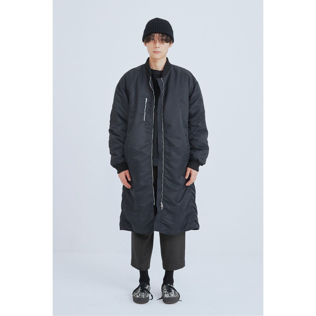 래코드(RECODE) Pocket Detail Long Jumper_RKUAW23617BKX