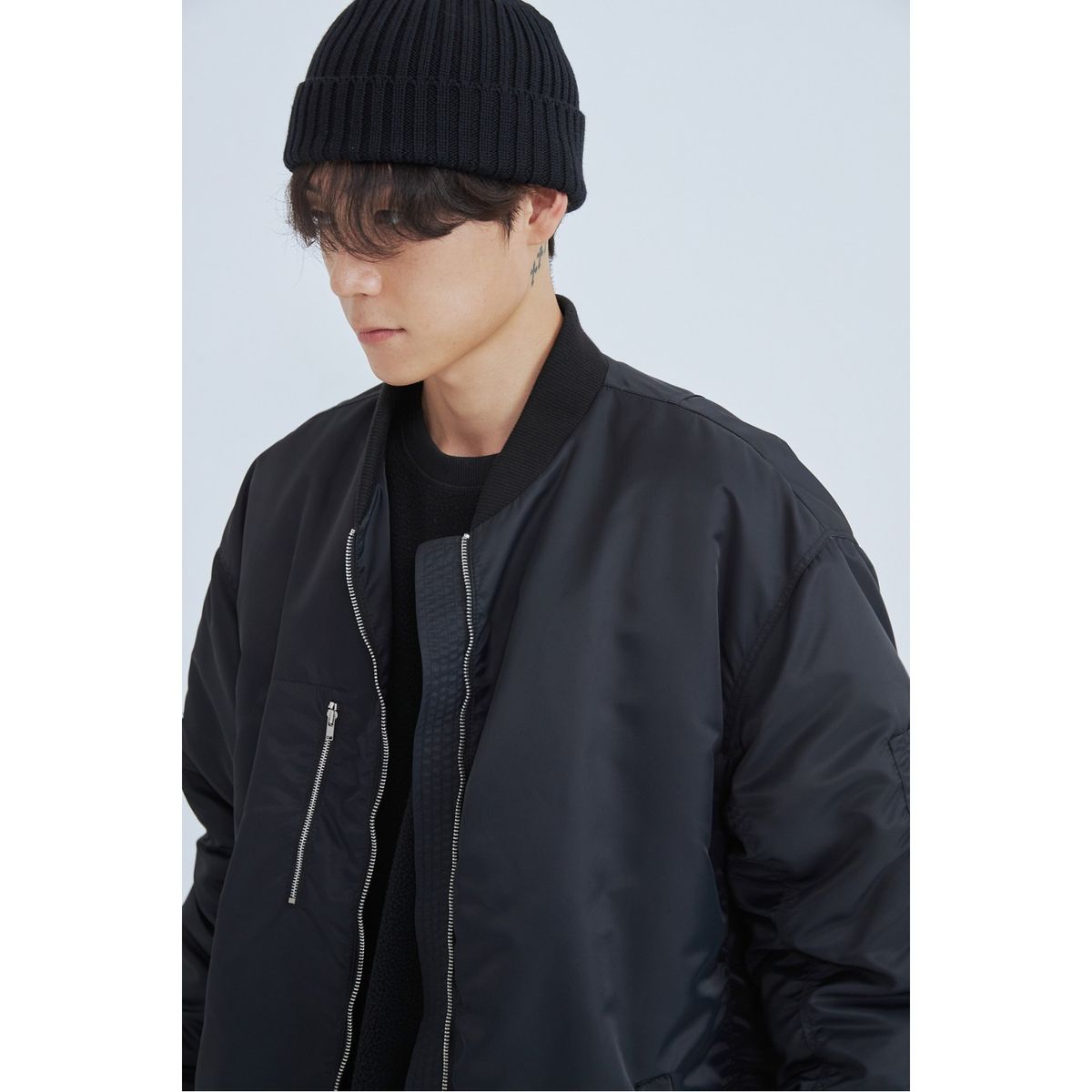 래코드(RECODE) Pocket Detail Long Jumper_RKUAW23617BKX