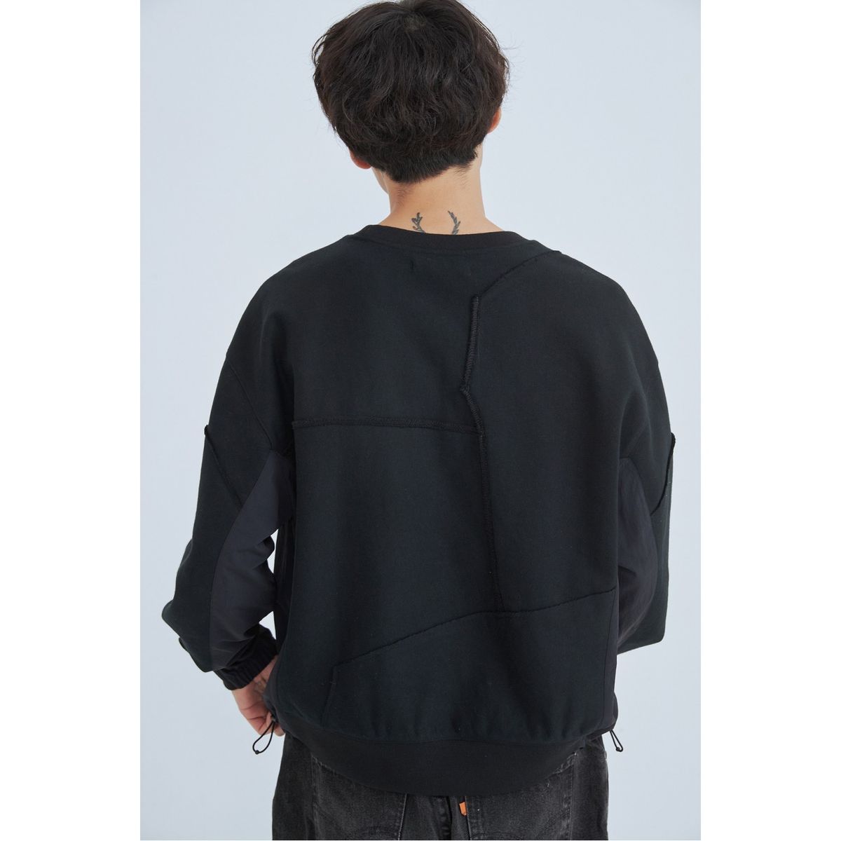 래코드(RECODE) Fabrics Puzzle Sweatshirts_RKTAA23605BKX