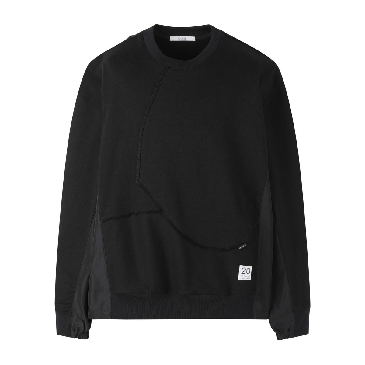 래코드(RECODE) Fabrics Puzzle Sweatshirts_RKTAA23605BKX