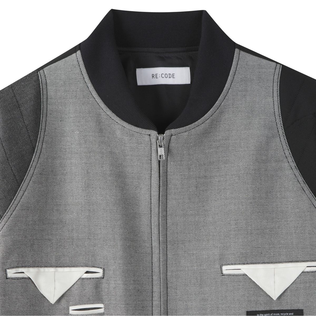 래코드(RECODE) Insideout Pocket Detail Jumper_RKUAW23613GYX