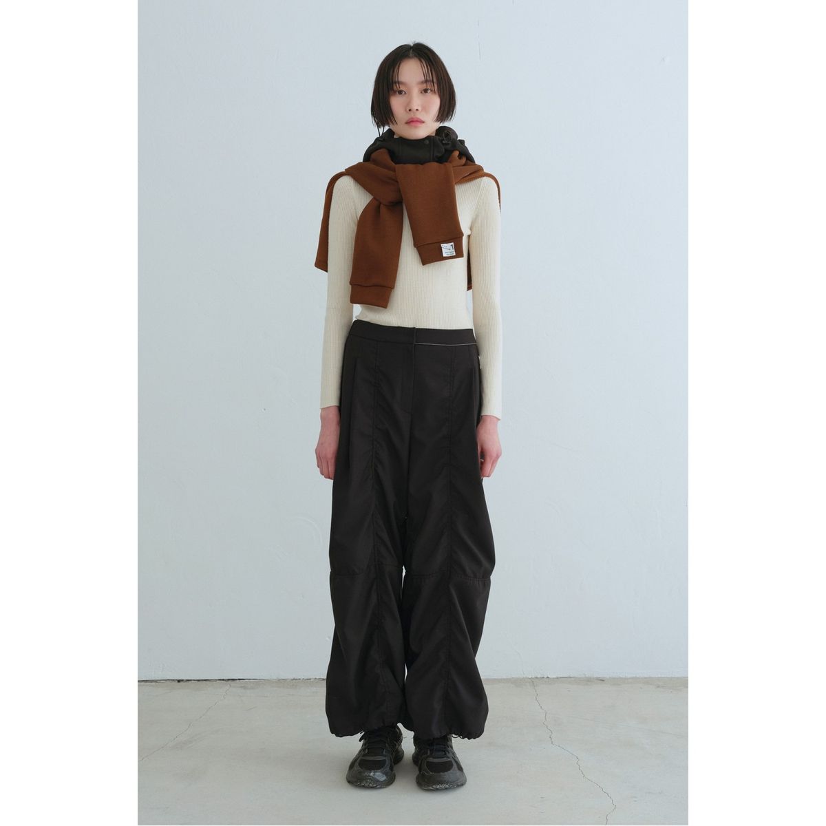 래코드(RECODE) Hoodie Mixed Bolero Cardigan_RYAAW23544BRX