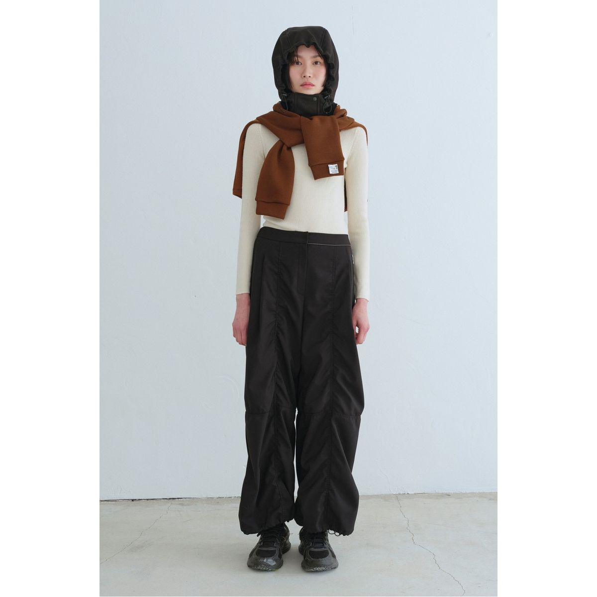 래코드(RECODE) Hoodie Mixed Bolero Cardigan_RYAAW23544BRX