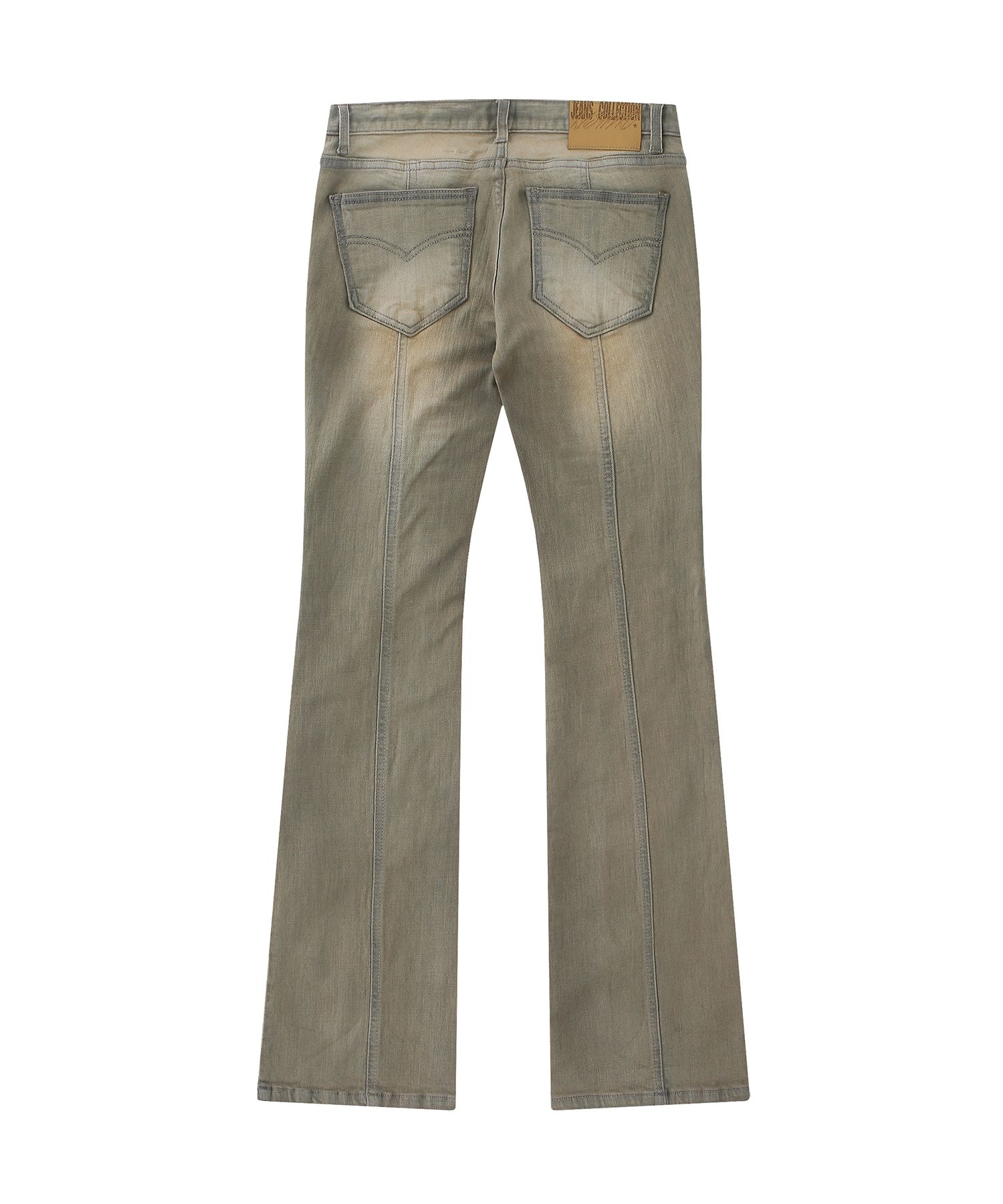 MUSINSA公式 | KASHIKO Low Rise Washing Denim Pants