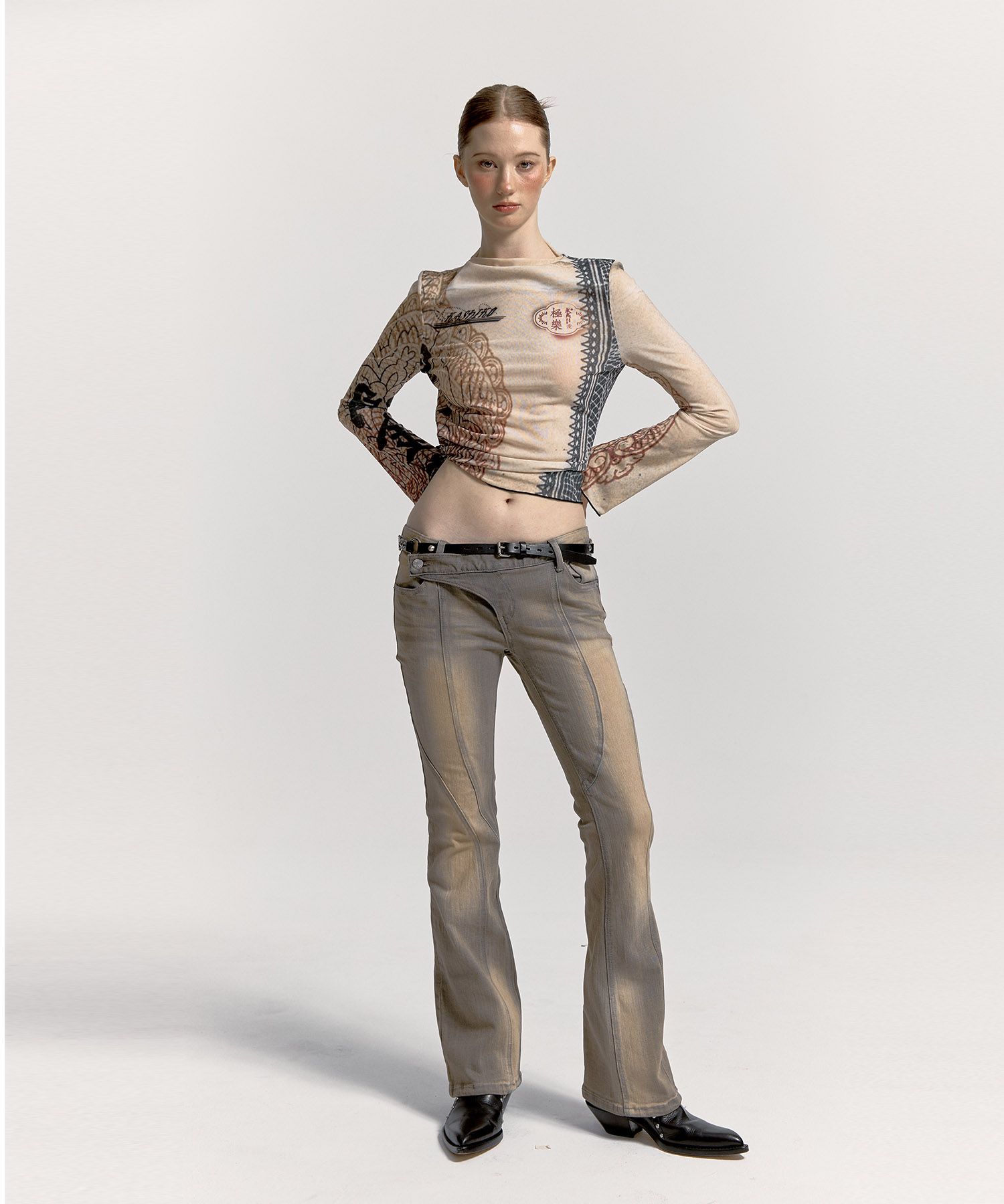 【Kashiko】Low Rise Washing Jean ウォッシング デニム パンツ MUSINSA | KASHIKO Low Rise Washing Denim Pants