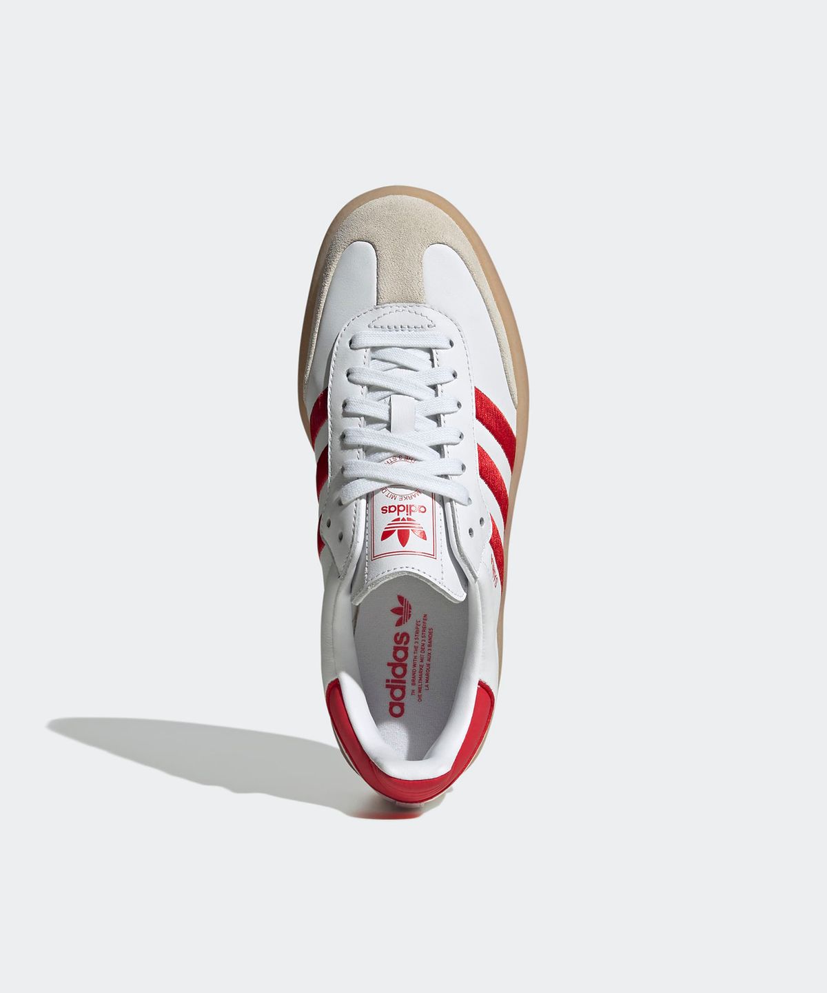 아디다스(ADIDAS) 삼배 - 화이트:레드 / ID0438