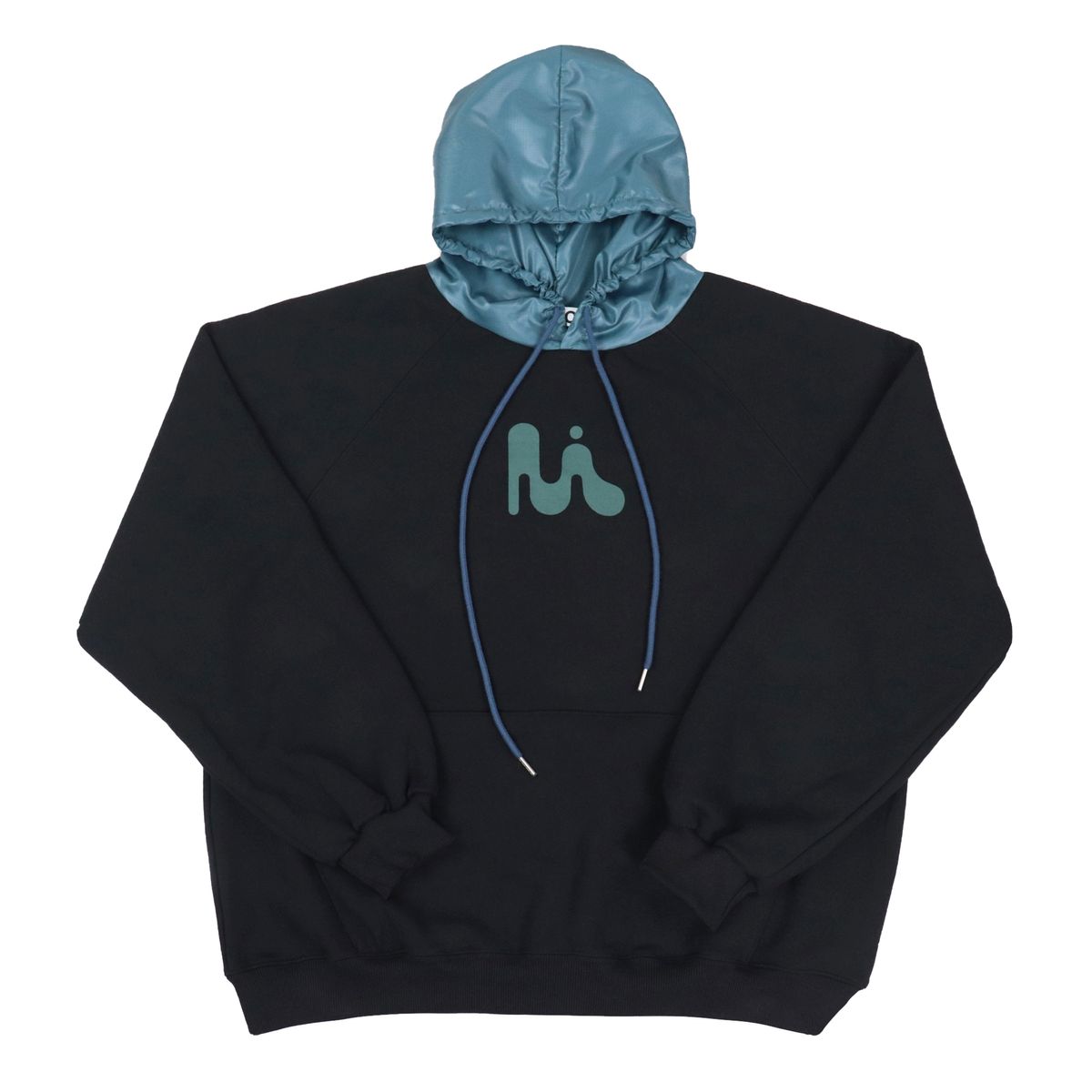 미와이후(MIYHOO) PLUG NYLON HOODIE BLACK