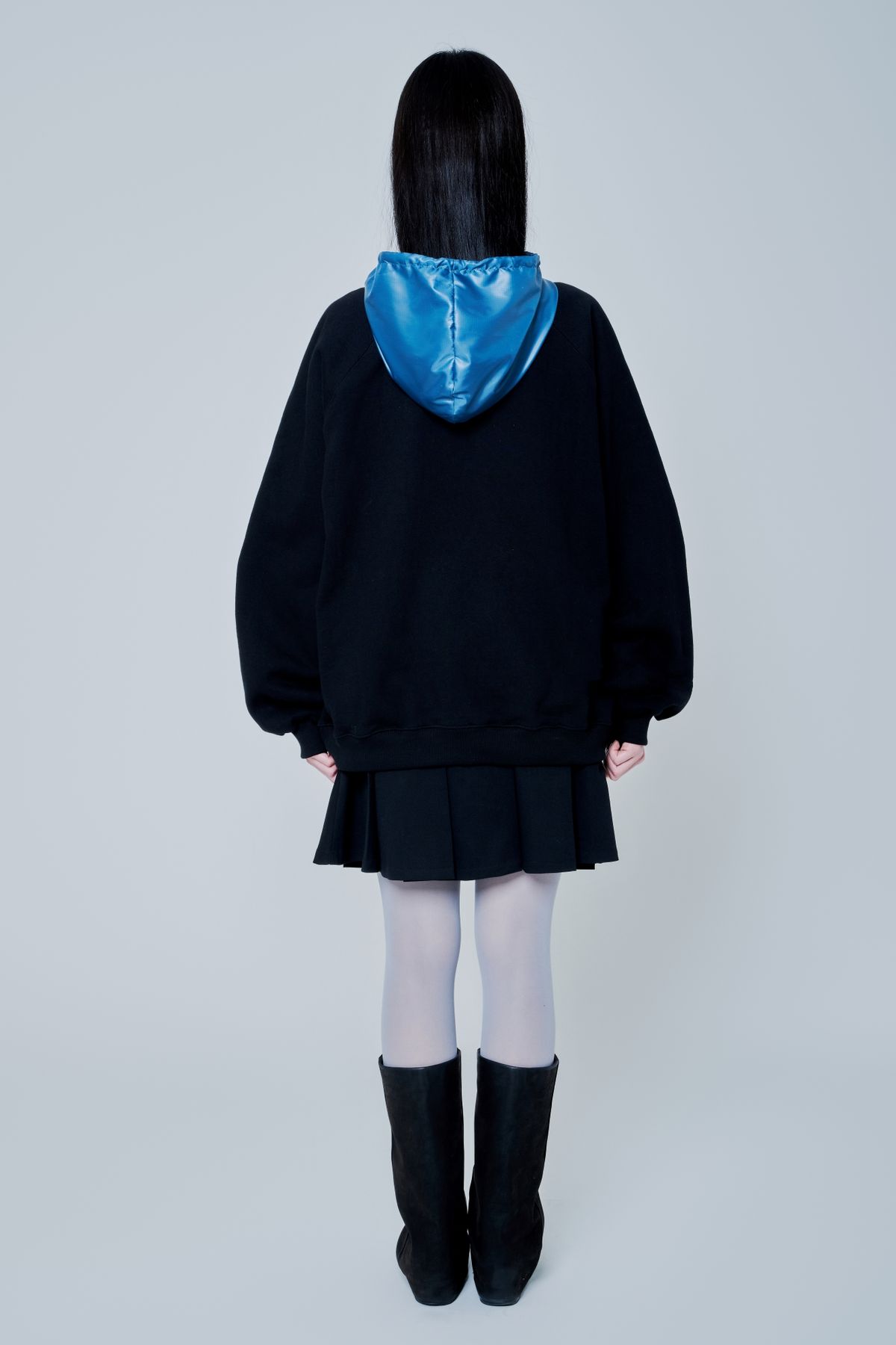 미와이후(MIYHOO) PLUG NYLON HOODIE BLACK